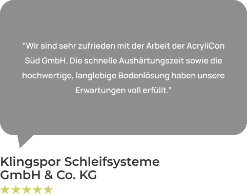 AcrylCon Süd GmbH: Hochwertige Bodenlösungen für langlebige, schnelle Aushärtung und hohe Zufriedenh.