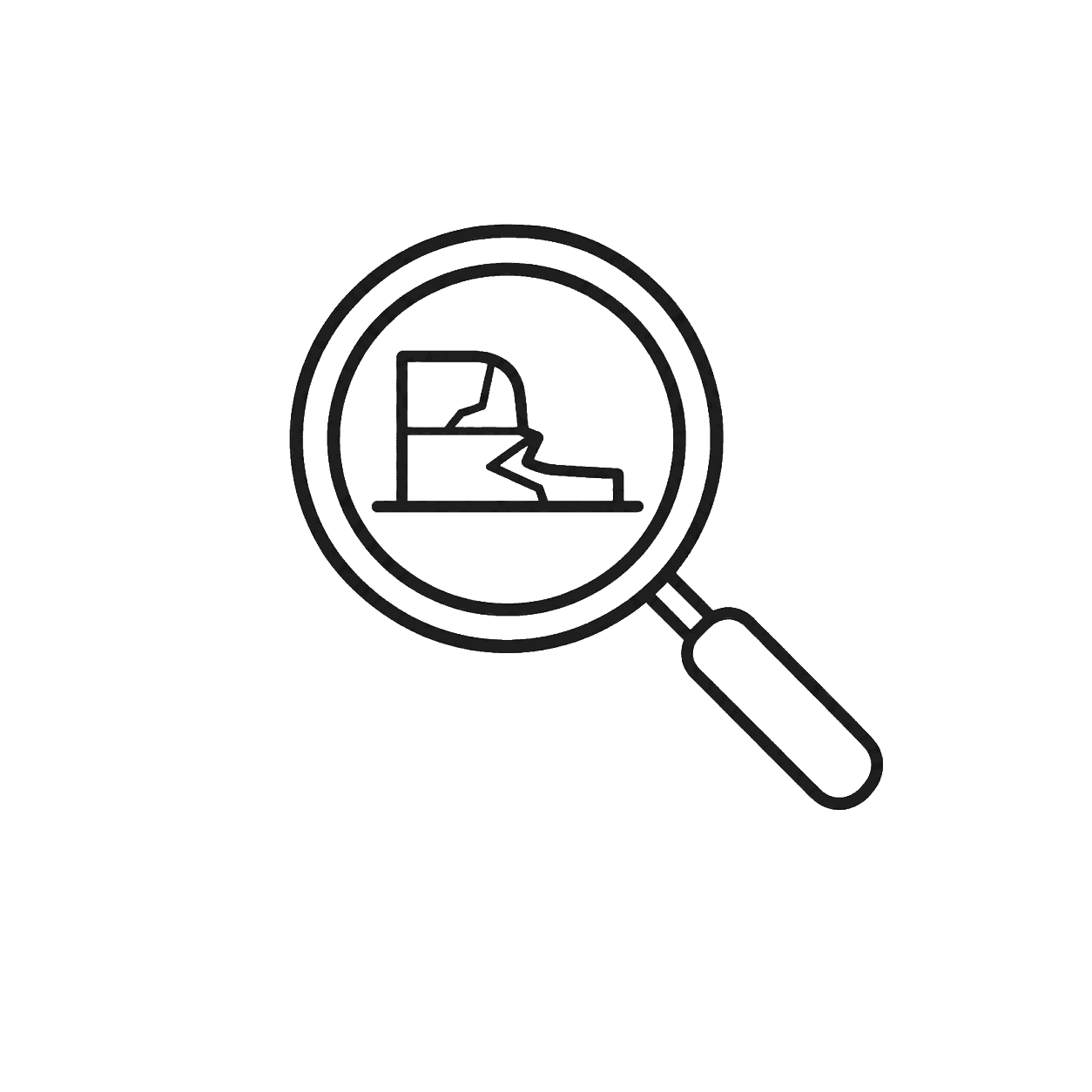 Analyse von Acrylglas-Qualität mit Lupe bei AcryliCon Süd.